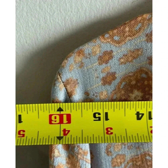 Dress Forum LA Tiered Maxi Dress Prairie Tassel Tie Flowy Floral Boho Brown Sz M - Picture 5 of 9